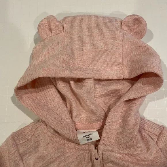 GAP Baby 2 Piece Pink Sweatshirt and Sweatpants Outfit Size 0-3 months - Picture 4 of 15